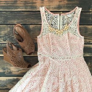 Pink and Lace Dress